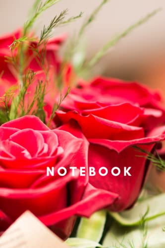 Romantic Roses photo cover Notebook: 6x9 inches 120 pages with lines