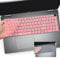 2 PCS Keyboard Cover Skin for 15.6 Inch Dell Latitude 3540 5520 5521 5540 5550, 15.6 Inch Dell Precision 3560 3561 3570 3571 3580 3581 3590 3591 Laptop Protective Keyboard Cover-Pink+Clear