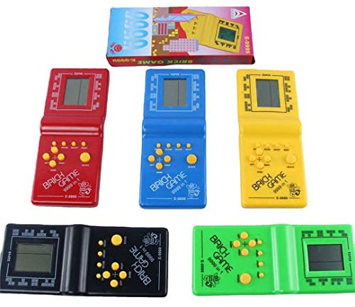 DISOK - Lot de 10 à 30 consoles rétro Jeux Brick Tetris en boîte - Jeux vidéo rétro pour enfants, jeux rétro, cadeaux d'anniversaire pour enfants. (10)