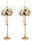 Sziqiqi 88cm Vintage Kerzenständer Kerzenhalter für Stabkerzen - Gold Matt Rustikal Kerzenständer Metall Kerzenleuchter Kerzen Ständer für Weihnachtsdeko Ostern Advent Halloween Ramadan Taufe