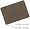 Sonnensegel Rechteckig Atmungsaktive 2.4 x 5 m Reißfest Sonnenschutz Sichtschutz Garten Leicht Und Haltbarkeit für Balkon Terrasse Garten Outdoor, Braun