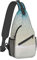 Brusttasche mit abstraktem violettem Weinblumen-Druck, Cross-Brusttasche, lässige Cross-Brusttasche, für Damen und Herren, Beach Clear Sea Sand, Einheitsgröße