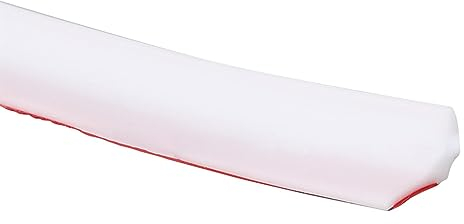 Faderr 2.5m Silicone Shower Seal Strip Self Adhesive Shower Seal Bath Sealant Strip Water Retaining Seal Trim Shower Tray Seal for Bathroom Shower Floor Sink Bath Edging(White)