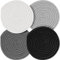 Wowlela 4 Stück Topfuntersetzer Set, 18cm Tischsets 4 Farben Runde Geflochtene Untersetzer Topf, Untersetzer Baumwolle Faden Weben Matte Heißer Topf Halter Topflappen für Esszimmer, Büro, Küche, Hotel