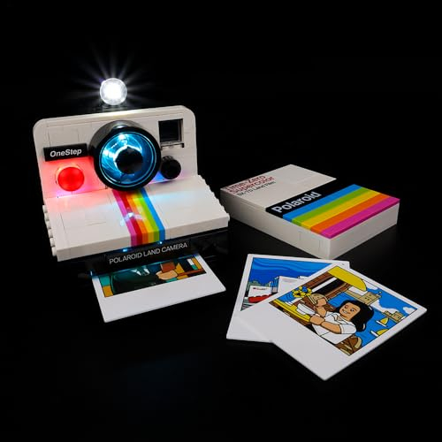 Kyglaring LED Light Set for lego Polaroid Camera Building Blocks, This Camera Lighting Kit Compatible with lego 21345, Creative Gift for Valentines Day - No Model (Classic Version)