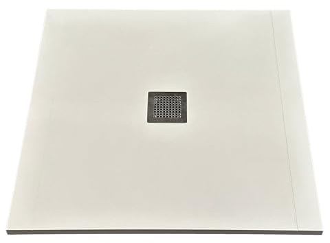 Duschtasse 90 x 90 cm, rechteckig, synthetischer Marmor