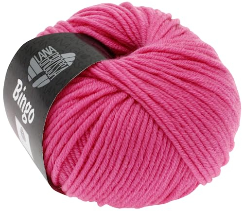LANA GROSSA Bingo | Extrafeine Merinowolle waschmaschinenfest und filzfrei | Handstrickgarn aus 100% Schurwolle (Merino extrafein) | 50g Wolle zum Stricken & Häkeln | 80m Garn FB 159