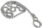 Arian Chaînette pour bouchon de baignoire / lavabo avec crochets Chromé 450 mm