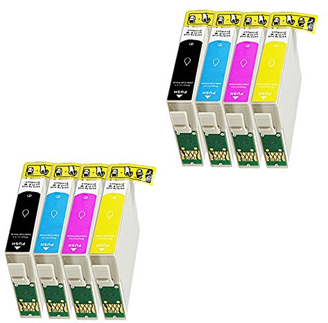 8 Druckerpatronen für Epson Workforce WF-3620 WF-3640 WF-7110 WF-7610 ersetzen 27XL T2701 - T2704 XL