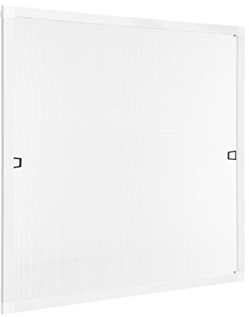 Ventanara® Insektenschutz Fliegengitter Fenster Spannrahmen Weiß RAL 9016 75 x 75 cm