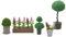 Lundby Dolls House Accessories – Doll House Furniture - Garden Flowers + Plants – 15-piece set for 11cm Mini Dolls – 4+ 1:18
