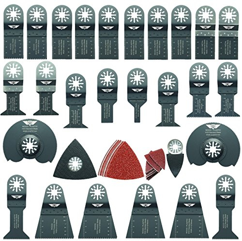 68 x TopsTools UNK68SK Mix Blades Compatible with Bosch Fein (Non-StarLock) Makita Milwaukee Einhell Ergotools Hitachi Parkside Ryobi Worx Workzone Multitool Multi Tool Accessories