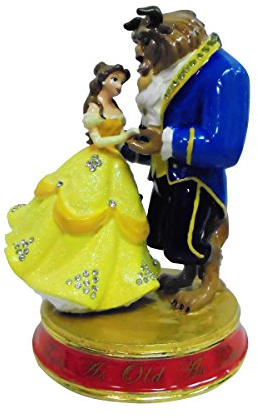 Disney Die Cast Metall Schmuckdose, Beauty und The Beast, 14 cm