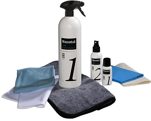 Nanotol Auto, Boot & Freizeit Set - Nanoversiegelung & Keramik-Polymer-Hybrid-Beschichtung für Glanzversiegelung & Schutz von Auto, Boot & Wohnwagen