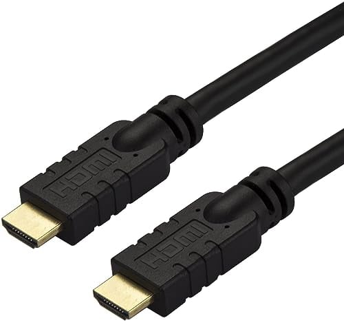 StarTech.com 10m HDMI 2.0 Kabel - 4K 60Hz Aktives HDMI Verbindungskabel - CL2 konform/flammhemmend - Langes Robustes High Speed UHD HDMI Kabel - HDR, 18Gbit/s, Stecker zu Stecker - Schwarz (HD2MM10MA)