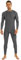 CHICTRY Herren Body Einteiler Sport Langarm Overall Stehkragen Jumpsuit Ganzkörper Turnanzug Mit Reißverschluss Stretch Tanzkleidung Dancewear Grau XXL