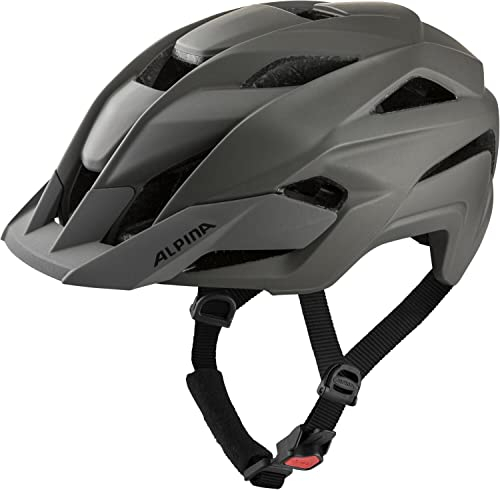 ALPINA KAMLOOP - Individuell Anpassbarer, Leichter & Sicherer Fullface Fahrradhelm mit Kinnbügel, für Erwachsene, Coffee-Grey matt, L (60-64 cm)