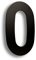 HASWARE 304 Stainless Steel Modern House Number 12 Inch/30cm Stylish Door Alphabet Plaque for Street Home Decor (0, 12 Inch Black)