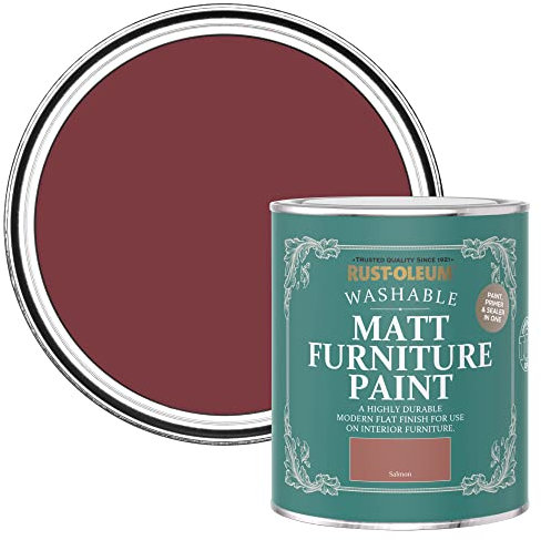 Rust-Oleum Pink Furniture Paint in Matt Finish - Salmon 750ml