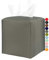 Leder Taschentuchbox Abdeckung Quadratisch,[JESMINI, Dunkelgrau] Moderner PU-Leder Würfel Taschentuchbox Halter Dekorativ für Badezimmer Waschtisch Arbeitsplatte Nachttisch Büro Schreibtisch, 5x5x5x5