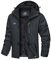 TACVASEN Manteau Homme Hiver Chaud Veste Ski Homme Veste Imperméable Softshells Randonnée Parka Polaire Blouson Moto Sportswear Kohlengrau, XL