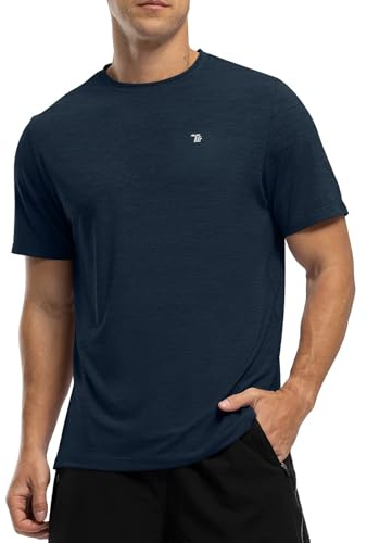 Rdruko Men's Dry Fit Workout Shirts Moisture Wicking Short Sleeve Athletic Running Gym Active T Shirts