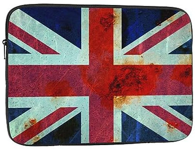 Laptoptasche für Damen, Motiv: Union Jack, britische Flagge, stoßfest, 25,4–43,2 cm, leichte Computerhülle, iPad-Hülle