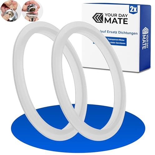 Junta de Repuesto para Juego de desagüe Pop-up, 2 pzs, Anillos de Sellado de Silicona, Junta de Tapa de reparación Pop-up, Junta Labial de Juego de desagüe, Junta tórica de válvula de desagüe Pop-up