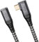 CAKOBLE alargador usb c, cable usb c 3.2 20Gbps 100W/5A extensión Macho y Hembra Compatible USB C 3.2, 4K @ 60Hz Cable USB C Compatible USB C Hub/MacBook/USB C Charger usb c 90 grados 0,5M