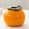 LEMCC Vase de Pot de Fleur Orange Créatif, Pot Succulent en Céramique, Mini Vase de Jardinière, Pot de Plante de Bonsaï D'ornement de Bureau, Porte-Stylo et Crayon pour la Décoration de Bureau de(L)