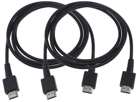 ECSiNG 2 cavi HDMI Cavo di collegamento HDMI Cavo di collegamento HDMI a HDMI Filo per videogiochi Streaming Home Entertainment Compatibile con Nintendo Switch