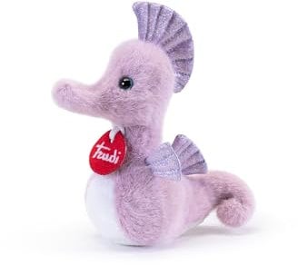 Trudi Viola Seepferdchen Plüsch-Meeresgeschenke, Unterwassertiere und Strand | 8x17x16cm Größe XS | Sealife Depth | Modell 26569