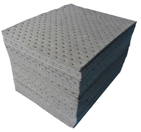 MFLCBK Gris Tapis Absorbant D'huile Rouleau de Coussinets absorbants d'huile Polypropylène pour Absorber Huiles, Liquides De Refroidissement Solvants Et l'eau(Size:2mm-100 Sheet,Color:Gris)
