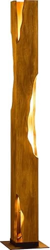 Stehlampe Holz Natur Schlafzimmer Wohnzimmer 141 cm niedrig E27 4-flammig Skandinavisch wohnlich gemütlich natürliche Stehleuchte klein CUXHEIM
