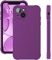 ELEVAVIDA Handyhülle für iPhone 15 violett matt mit Kameraschutz und Aufprallschutzkanten - stoßfeste, Kratzfeste Schutzhülle für Apple iPhone 15 lila Slim case - Anti-Fingerabdruck