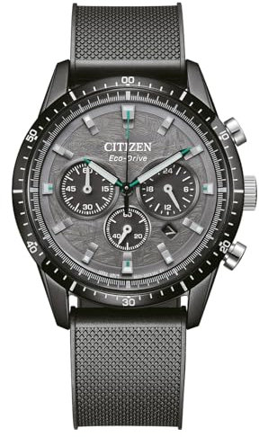 CITIZEN Herren Analog Eco-Drive Uhr mit Polyurethan Armband CA4625-02H