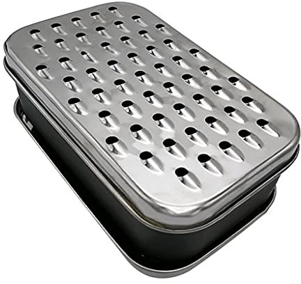 Grattugia per formaggio con contenitore per alimenti 2 in 1 per frutta e verdura