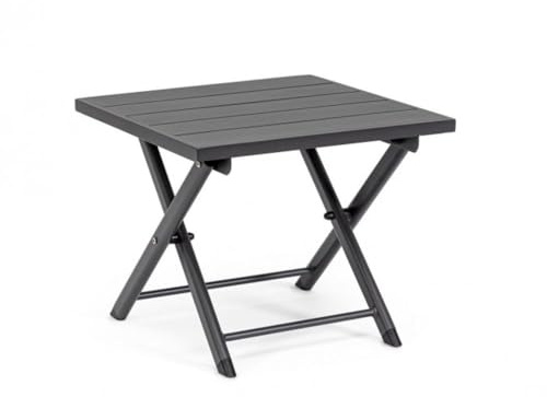 KONTE.DESIGN TAYLOR Beistelltisch Aluminium anthrazit klappbar