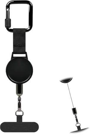 NlsqEU Mobile Phone Secure, Handysicherung Outdoor Ausziehbar, Outdoor Extendable, Handy Diebstahlschutz, Handy Sicherung Wandern, Einziehbarer SchlüSselanhäNger, für Outdoor Wandern, Radfahren