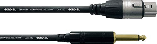 CORDIAL Kabel audio XLR female/jack mono 5 m Kabel MICROPHONE Essentials Asymmetrisch Rean