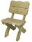 MaximaVida Gartenstuhl Provence, rustikaler Gartenstuhl - aus 60 mm starkem Holz