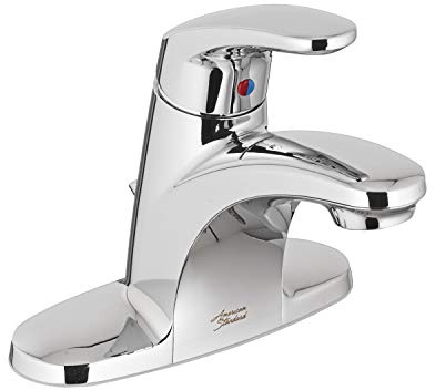 American Standard 7075004.002 Colony Pro Einhebel-Centerset Badezimmerarmatur ohne Abfluss, poliertes Chrom