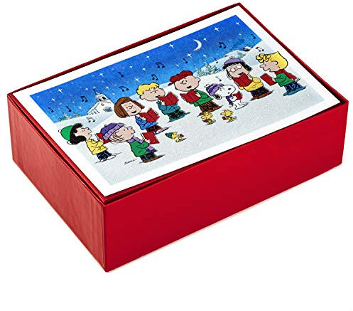 Hallmark Weihnachtskarten Peanuts Gang (40 Karten mit Umschlägen), 1XPX2803