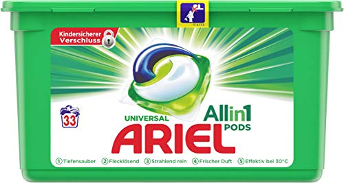Ariel Vollwaschmittel All in One Pods Universal für 33 Waschladungen