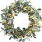 Bibelot Artificial Green Leaf Eucalyptus Wreath,Berry Wreath for Spring,Summer, Front Door Window Hanging Wall Party Decorations (20Inch)