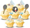 32x Pre-cut Badminton Sport Edible Thick Standing Cupcake Toppers Birthday Party Cake Decorations
