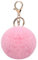 Demiawaking Portachiavi Pom Pom 8 cm Portachiavi con Pon Pon in Pelliccia Artificiale Ciondolo Pon Pon Portachiavi Pon Pon Peloso Palla Pelosa per Auto, Borsa, Zaino, Telefono (Rosa)