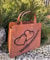 Edelrost Große Handtasche 32x37cm Tasche zum Bepflanzen Willkommen mit 2 Herzen Rost Pflanztasche Blumentopf Windlicht Edelrost Gartendeko