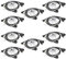 HYSHIKRA Oreillette Écouteurs pour Talkie-walkie 2,5 mm compatibles avec Motorola TLKR-T60 T61 T62 T80 T81 T82 T-92 H2O T80 Extreme T82 Extreme (10 pièces)