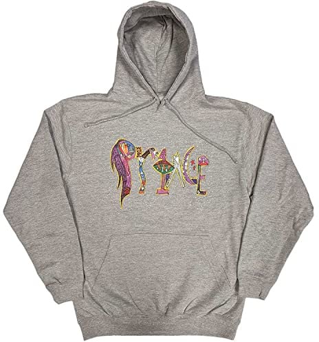 Prince Hoodie 1999 Logo Official Unisex Grey Pullover XL